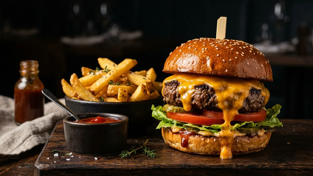 Hamburguesa y Papa